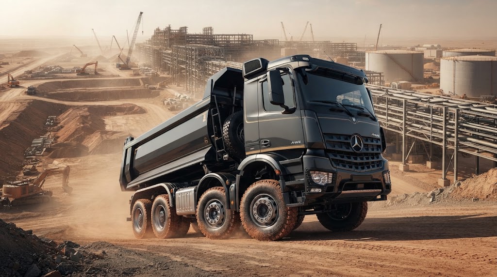 Mercedes-Benz 24 cubic metre dump truck